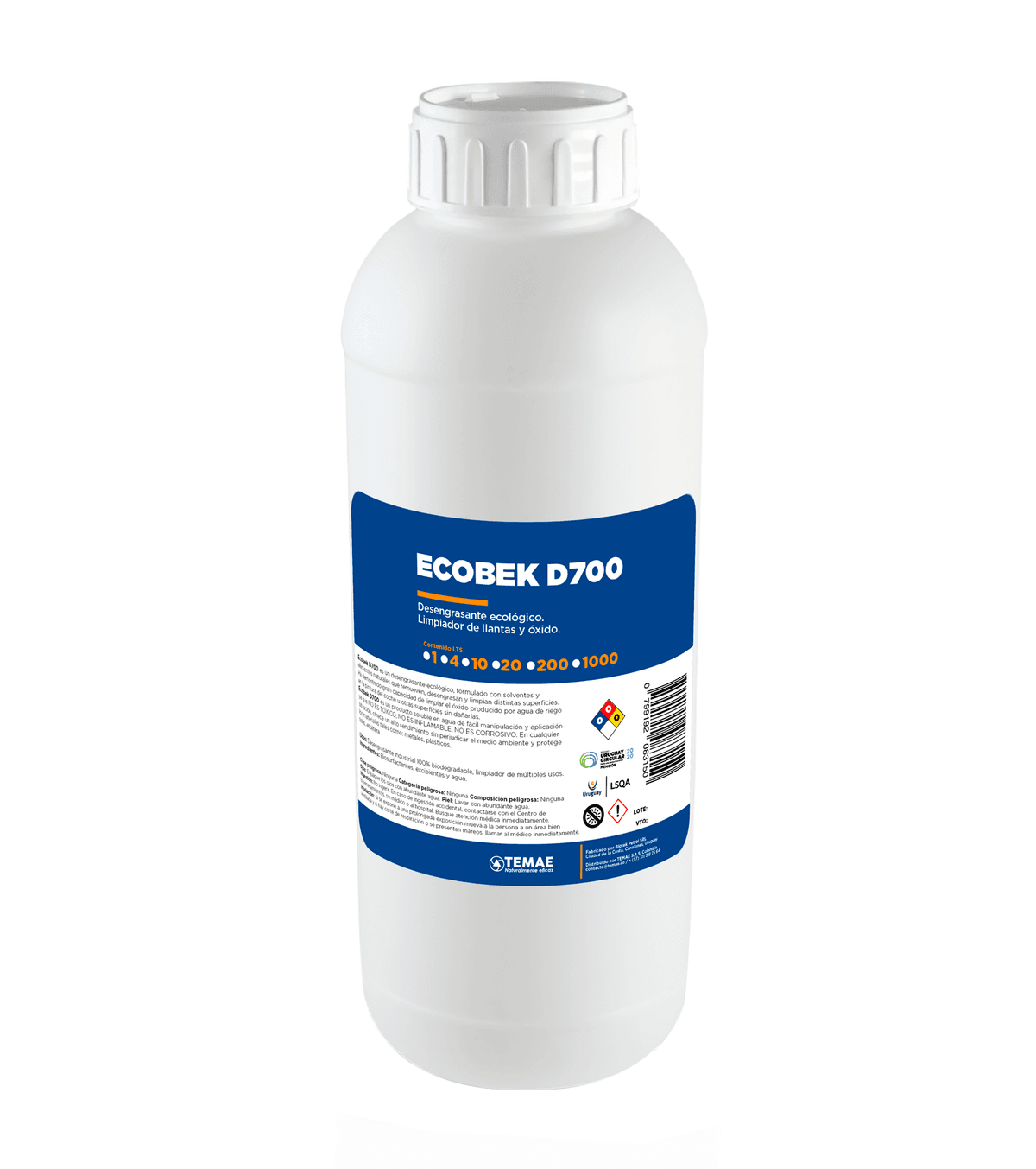 ECOBEK-D700, presentación de 1L